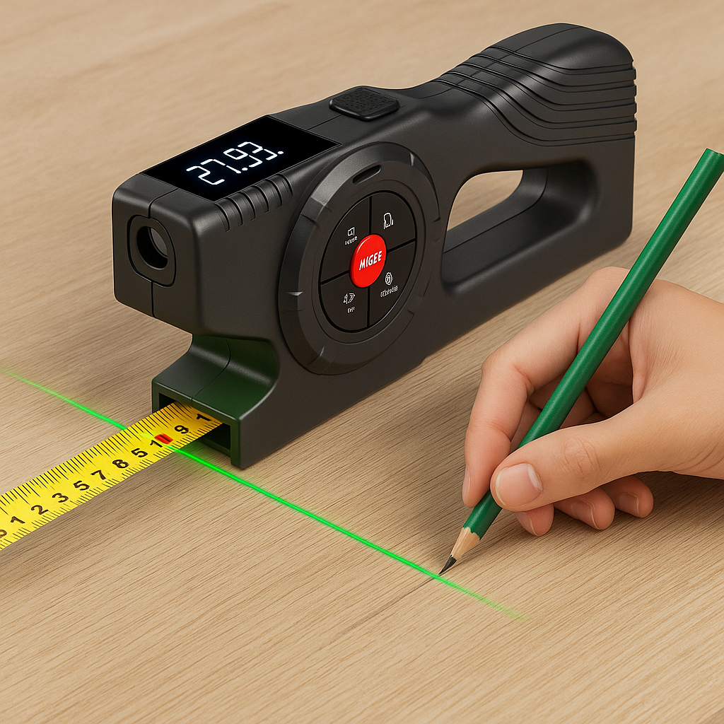 TriMeasure Pro: 3‑in‑1 Digital Tape & Laser Measure