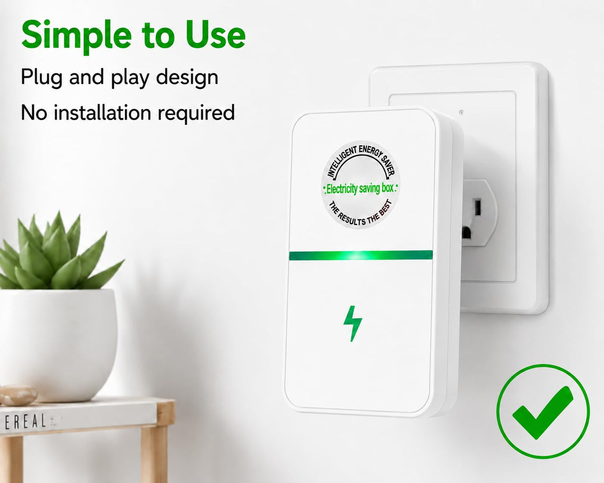 VoltGuard™ Smart Energy Saver Plug – Voltage Stabilizing Power Saver Device with Surge Protection for Home & Office (4-Pack)