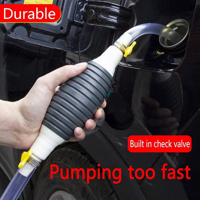 Multifunction Liquid Sucker Pump, Manual Fuel Transfer Pump Gasoline Siphone Hose, Portable Siphon Pump For Gasoline Diesel And Other Liquid Water, with 3.2/6.5/9.8ft Siphon Hose. (6.5 ft)