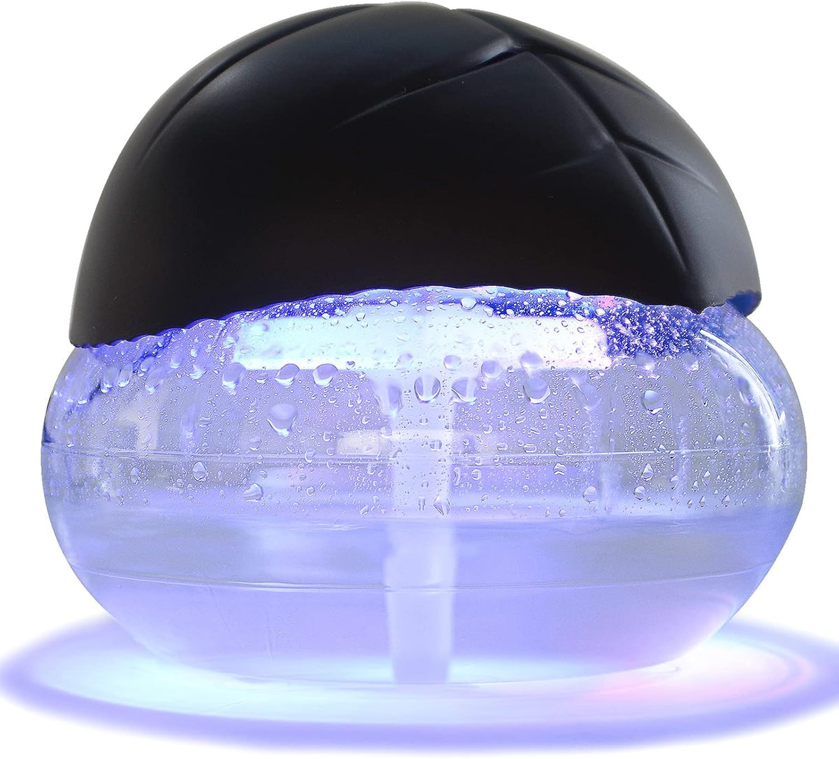 PureMist™ Water-Based Air Purifier – Air Washer & Aroma Freshener with 7-Color LED Ambient Lighting for Home, Bedroom & Office (Black)
