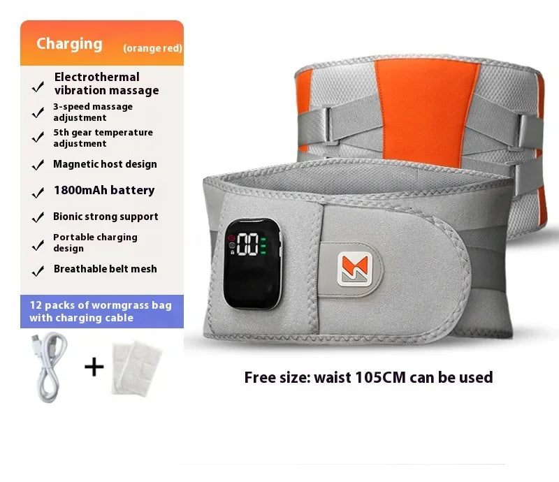 ActiveRelief™ Heated Waist & Lower Back Support Belt – Electric Vibration Massage Belt for Lumbar Comfort & Muscle Relaxation