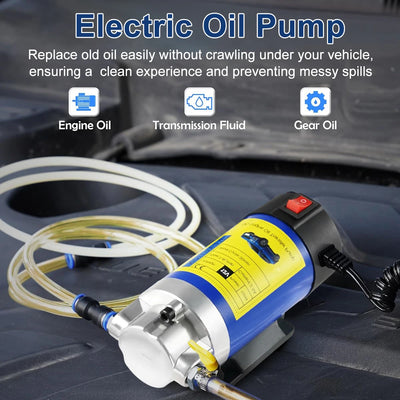 12V Electric Scavenge Suction Transfer Change Pump Oil Transfer Pump 1-4L/min Motor Oil Diesel Extractor Pump For Car