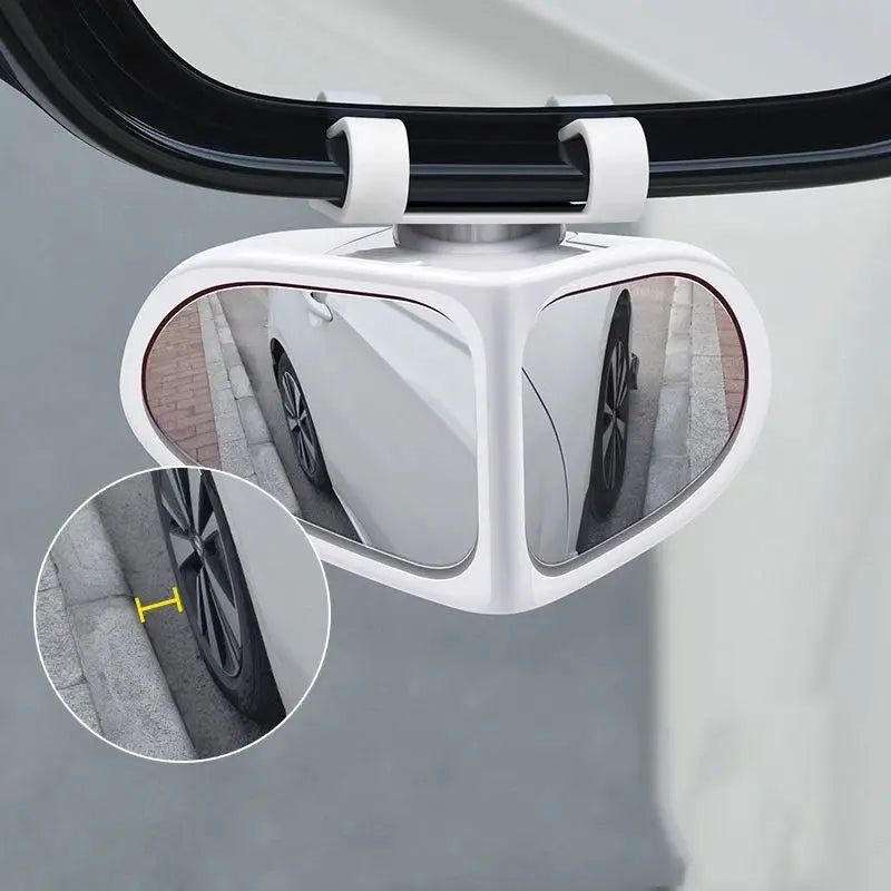 2Pcs Car Rearview Mirrors 360° Blind Spot Mirror Adjustable Rotatable Convex Wide-angle Clear Rearview Safety Mirror Accessories
