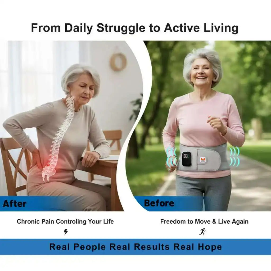 ActiveRelief™ Recovery Belt – Heated Waist & Lower Back Support Belt for Sciatica Relief, Muscle Recovery & Everyday Comfort