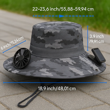 BreezeShield™ Solar Fan Hat