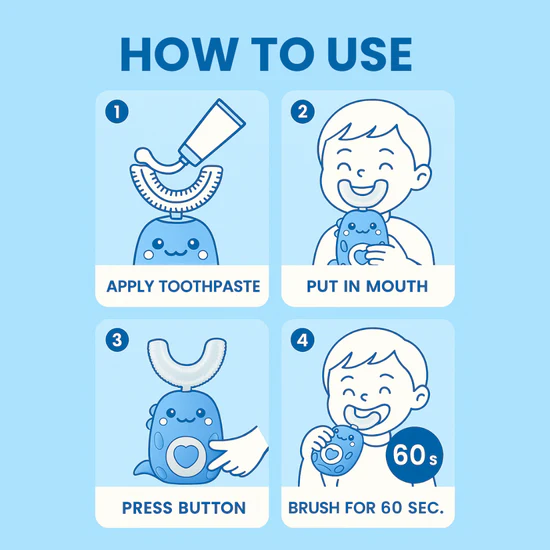ZingBrush™ U-Curve 360° Ultrasonic Kid's Toothbrush