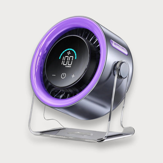 coolbreeze desk fan purple