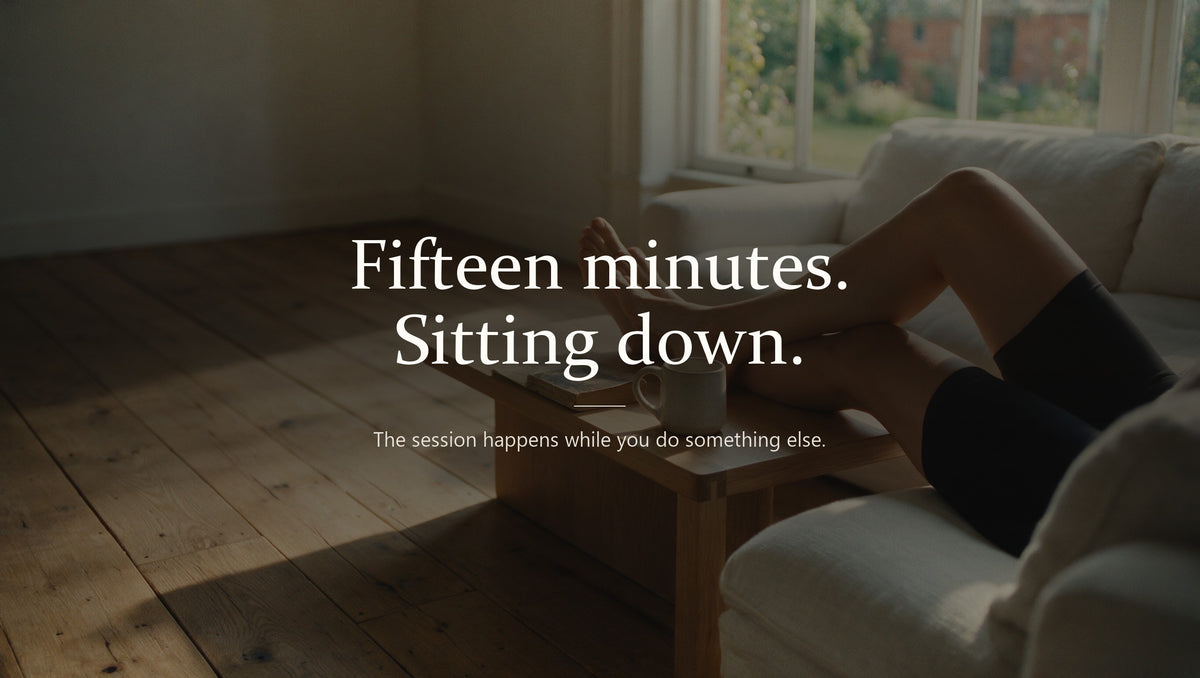 Fifteen minutes sitting down